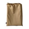 Gold brown sateen cotton fitted sheet